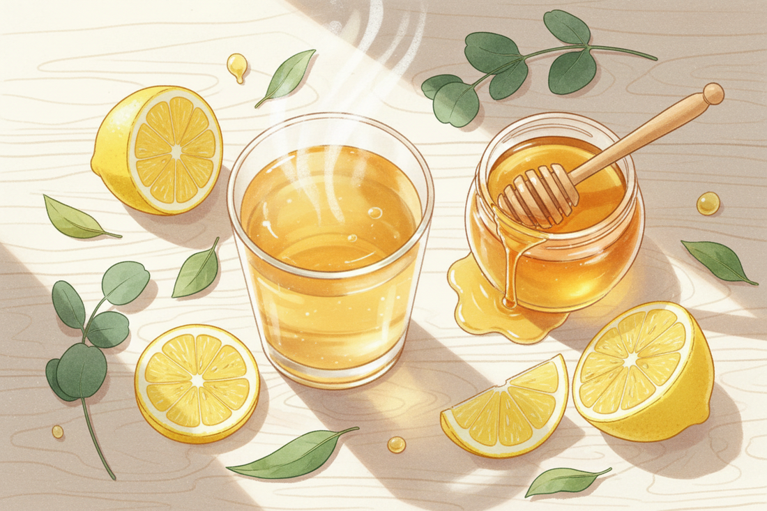 Warm Water, Honey and Lemon Drink